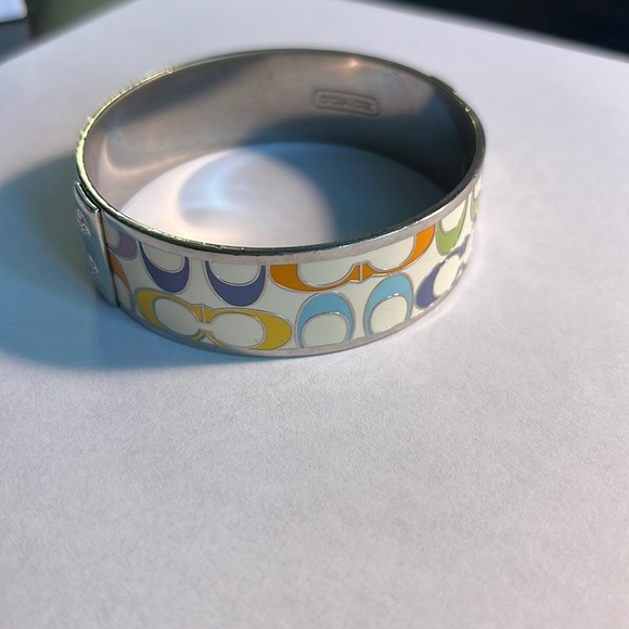 Coach bangle- highly desirable multicolored design